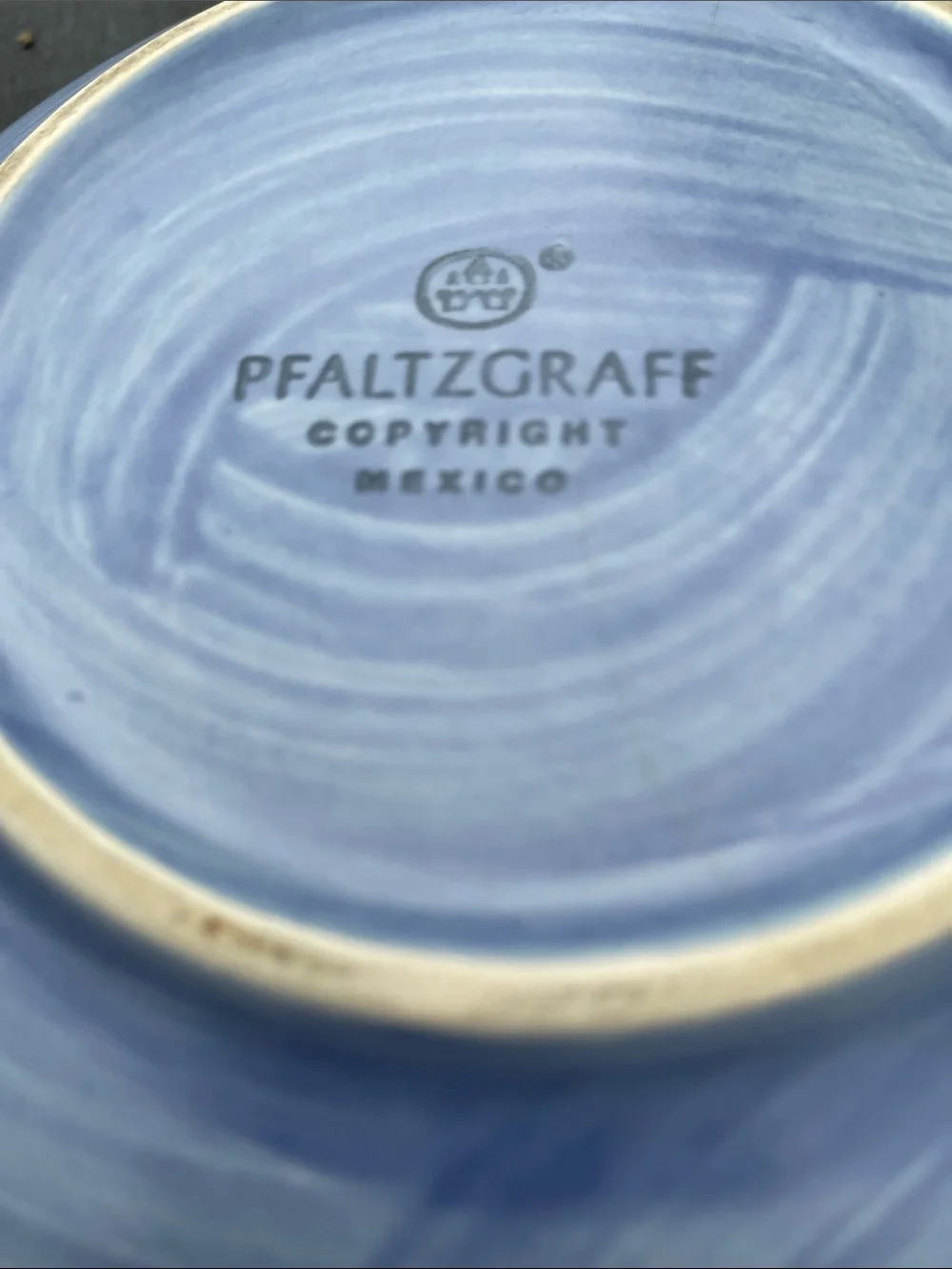 Pfaltzgraff Lavender Blue Ceramic salad Bowl Set -